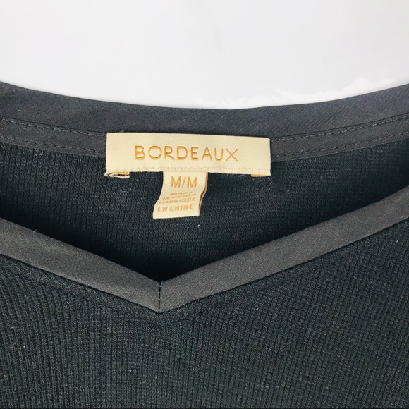 Anthropologie | Bordeaux ribbed drop shoulder - Picture 6 of 7